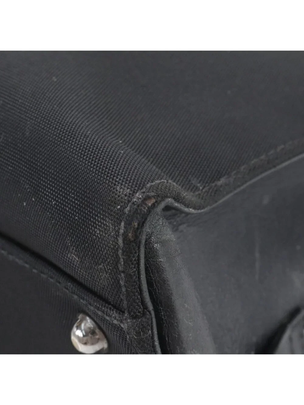 Gucci Leather Nylon Business Bag Document Bag Black